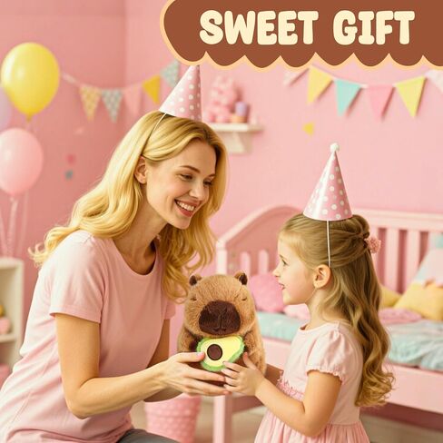 athionsu 9 '' كابيبارا القطيفة مع الأفوكادو لعبة الحيوان المحشوة الناعمة، لطيف kawaii وسادة أفخم هدية للأطفال الأولاد والبنات، والكبار in Kuwait
