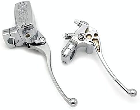 Universal Motorcycle Chrome Brake Clutch Lever Installation Diameter 25mm Motorcycle Clutch Brake Lever Suitable for Honda VT250 NV400 NV600 NV750C2 VF750CD VT750C VT750CD VT1100 VT1100C VTX1300 in Saudi Arabia