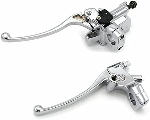 Universal Motorcycle Chrome Brake Clutch Lever Installation Diameter 25mm Motorcycle Clutch Brake Lever Suitable for Honda VT250 NV400 NV600 NV750C2 VF750CD VT750C VT750CD VT1100 VT1100C VTX1300 in Saudi Arabia