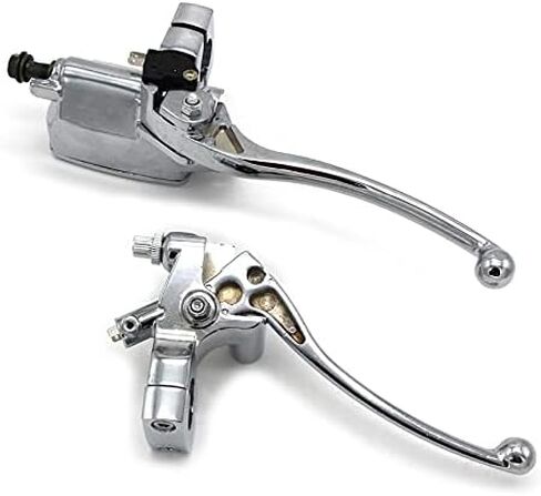 Universal Motorcycle Chrome Brake Clutch Lever Installation Diameter 25mm Motorcycle Clutch Brake Lever Suitable for Honda VT250 NV400 NV600 NV750C2 VF750CD VT750C VT750CD VT1100 VT1100C VTX1300 in Saudi Arabia