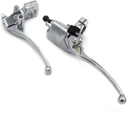 Universal Motorcycle Chrome Brake Clutch Lever Installation Diameter 25mm Motorcycle Clutch Brake Lever Suitable for Honda VT250 NV400 NV600 NV750C2 VF750CD VT750C VT750CD VT1100 VT1100C VTX1300 in Saudi Arabia