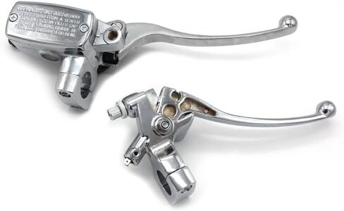 Universal Motorcycle Chrome Brake Clutch Lever Installation Diameter 25mm Motorcycle Clutch Brake Lever Suitable for Honda VT250 NV400 NV600 NV750C2 VF750CD VT750C VT750CD VT1100 VT1100C VTX1300 in Saudi Arabia