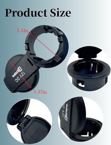 12V Power Outlet Cap Cover Fits for Jeep Wrangler 3.6L V6 2012-2017 JK 2018 for Ram ProMaster 1500 2500 3500 3.6L V6 3.0L I4 2014-2017 Cigarette Lighter Socket Cover 5026970AA in Kuwait