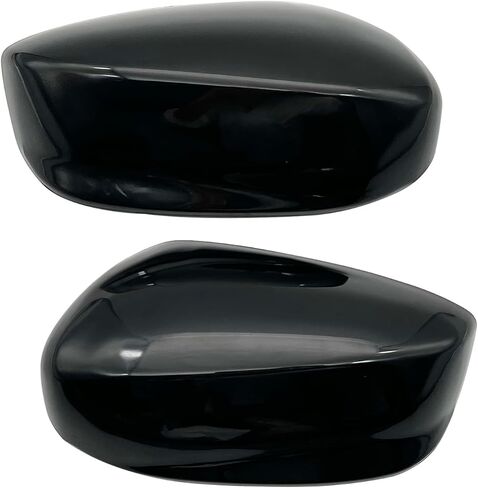 Pair Side Mirror Cover Cap Fit For Honda Accord 2008 2009 2010 2011 2012 LH+RH Door Side Exterior Rearview Back Sight Mirror Cover Shell Replacement,Clip-on Slot Type in Kuwait