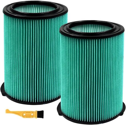 VF6000 5-Layer Pleated Replacement Filter Compatible with Ridgid 5-20 Gallon Wet Dry Vacuums WD5500 WD0671 WD6425 WD7000 WD1280 WD1851 WD1680 WD1956 RV2400A 1400RV RV2600B (2 Filters + 4 Bags) in Kuwait