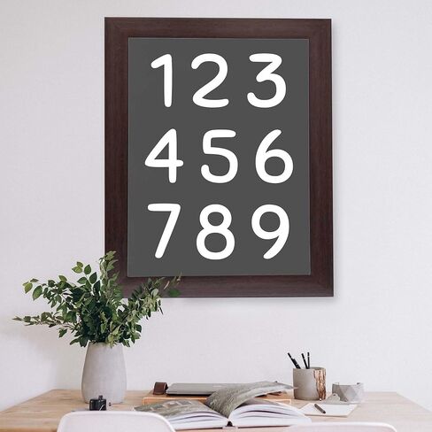 InkFlow Posters Numbers 1-9 Poster - Educational Wall Art Featuring Bold Numbers in Fun Colors, Great for Learning Spaces - Teacher & Classroom Art for Kids - 8x10 Unframed Canvas Print in Kuwait