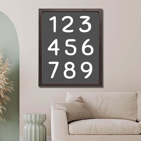 InkFlow Posters Numbers 1-9 Poster - Educational Wall Art Featuring Bold Numbers in Fun Colors, Great for Learning Spaces - Teacher & Classroom Art for Kids - 8x10 Unframed Canvas Print in Kuwait