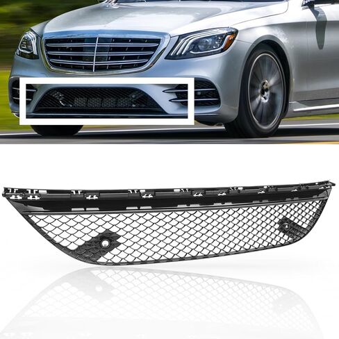 Front Lower Bumper Mesh Grille Fit for Mercedes Benz S450 S560 S65 AMG 2018 2019 2020 Replace for 2228857100 in Saudi Arabia