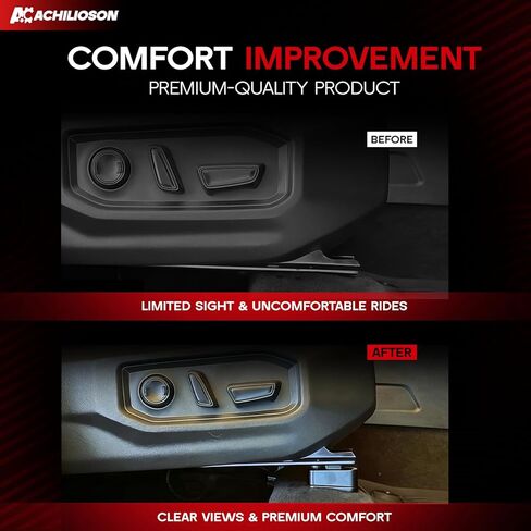 2PCS Front Seat Recline Lift Spacers Kit - Adjustable Seat Riser Blocks for 2022-2025 3rd Gen Toyota Tundra (Driver/Passenger Compatible) | Enhanced Seat Height & Recline Adjustment Accessories in Kuwait