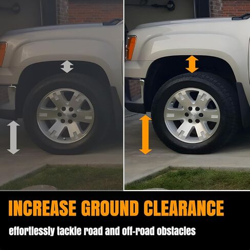 2" Front Leveling Kit Replace 1307, Compatible with 2007-2025 Chevy Silverado Avalanche Suburban 1500 Tahoe, Compatible with GMC Sierra 1500 Yukon/Yukon XL 1500 in Saudi Arabia