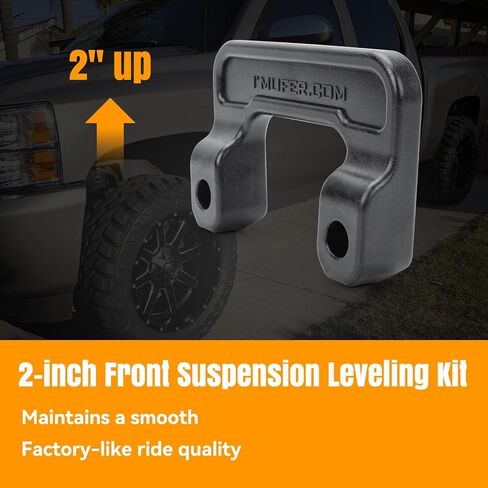 2" Front Leveling Kit Replace 1307, Compatible with 2007-2025 Chevy Silverado Avalanche Suburban 1500 Tahoe, Compatible with GMC Sierra 1500 Yukon/Yukon XL 1500 in Saudi Arabia