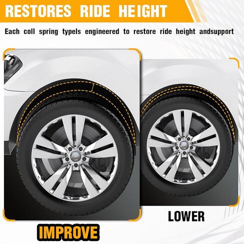 مجموعات الدعامات الخلفية مع استبدال ممتص الصدمات الزنبركي اللولبي لـ DODGE JOURNEY 2011-2019 172896 (مجموعة من 2) in Kuwait