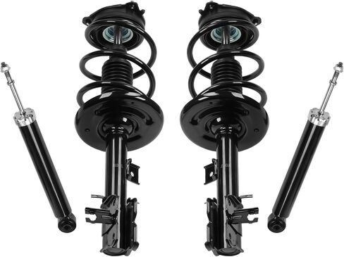 Set of 4Pcs Front Struts w/Coil Spring and Rear Shock Absorbers Replacement for Nissan Murano 2009-2014 3.5L V6-172607 172606 349092 in Saudi Arabia
