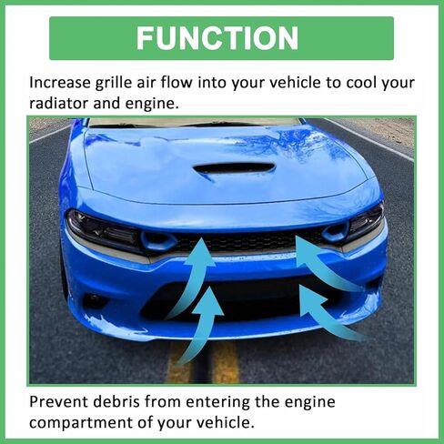 Front Lower Mesh Grille For Dodge Charger SRT Scat Pack Daytona Bumper Front Grill Assembly 2015-2021 in Kuwait