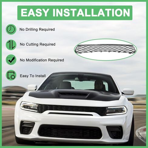 Front Lower Mesh Grille For Dodge Charger SRT Scat Pack Daytona Bumper Front Grill Assembly 2015-2021 in Kuwait