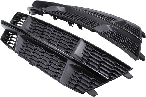 NewYall المصد الأمامي العسل اليسار واليمين شبكة مصابيح الضباب غطاء الكسوة الحافة لأودي A6 كواترو S6 C7 S-Line 2016 2017 2018 in Kuwait