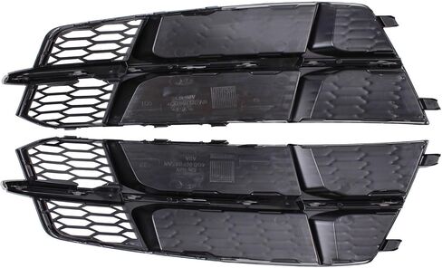 NewYall المصد الأمامي العسل اليسار واليمين شبكة مصابيح الضباب غطاء الكسوة الحافة لأودي A6 كواترو S6 C7 S-Line 2016 2017 2018 in Kuwait