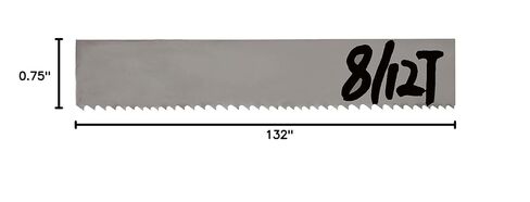 S1323414 M42 132" Long, 3/4" Wide Bi-Metal Metal Cutting Bandsaw Blades (14TPI) in Kuwait