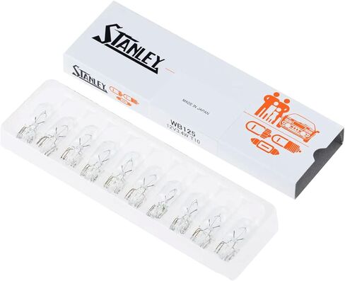 Stanley WB125 12V 3.4W T10 W2.1X9.5D Clear Auto Bulb Plain Box in Saudi Arabia