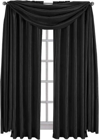 Royal Hotel Bedding Luxury Soho Black Scarf, Solid Pattern, 42X216 inches in Saudi Arabia