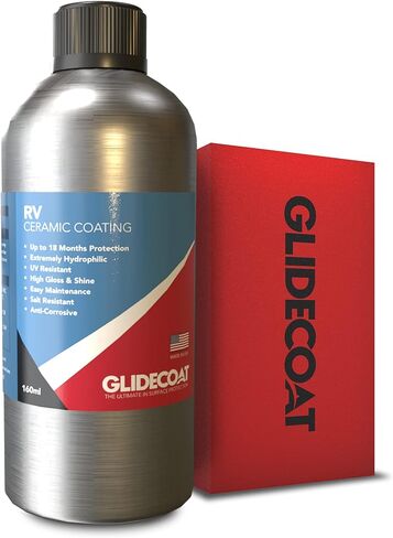 Glidecoat RV Ceramic Coating (120ml) - 9H Ceramic Coating for RVs, Aircraft, Cars & More - Better Than RV Wax and More Durable than Regular Ceramic Coating for Cars - Finest Nano Coating for the Road in Saudi Arabia
