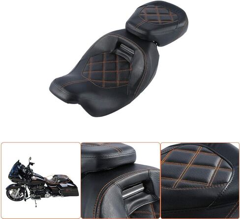 مقعد سائق TCMT منخفض المستوى للركاب مناسب لدراجة Harley CVO Road King Street Glide Road Glide Electra Glide Ultra Classic 2009-2023 in Saudi Arabia