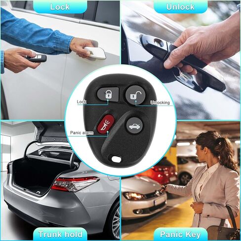 X AUTOHAUX 315 ميجا هرتز KOBLEAR1XT دخول بدون مفتاح عن بعد الإشعال المستجيب مفتاح فوب لسيارة شيفروليه ماليبو 2001-2005 لسيارة شيفروليه كورفيت 2001-2004 46 رقاقة 4 أزرار in Saudi Arabia