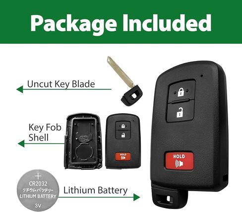 2 Keylessbest Replacement for 2016 2017 2018 2019 2020 2021 2022 Smart Proximity Toyota 4-Runner Tundra Tacoma Sequoia GNE 231451-0010 Board Key Fob HYQ14FBB 315MHz 3 Buttons in Saudi Arabia