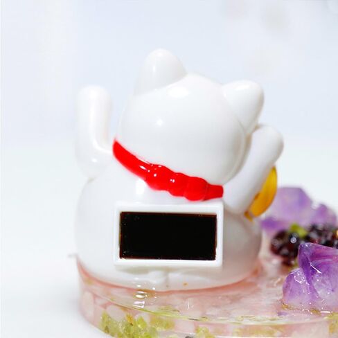 Kingzhuo Lucky Cat, Crystal Tree Healing Stones, Solar Power Weaving Arm, Yoga Meditation, Restaurant, Business, Car Dashboard, Home Decor, Office Decor in Kuwait