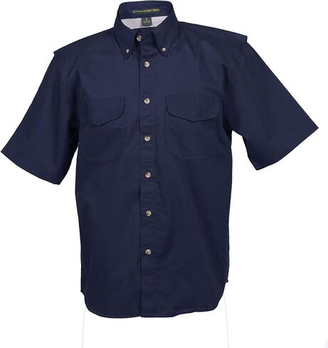 Men's Vented Back Twill Short Sleeve in Kuwait