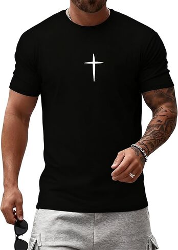 Need Prayer Tap My Shoulder Shirt God Jesus Christian Shirt Casual Crew Neck Short Sleeve Graphic Tee Tops for Men Women in Saudi Arabia