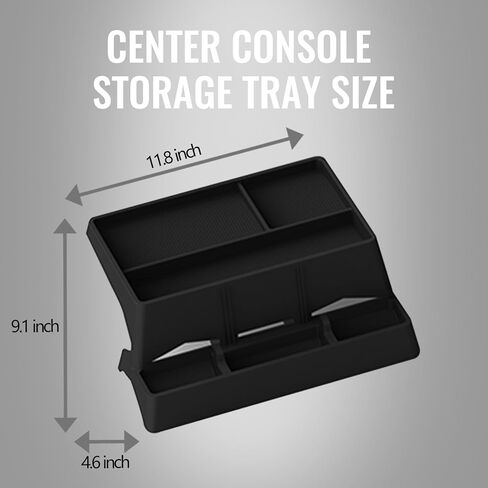 Center Console Dashboard Organizer Compatible with Tesla Cybertruck 2024 2025, Custom Behind Screen Silicone Storage Tray, Phone Holder, Storage Box, for Cybertruck Accessories in Kuwait