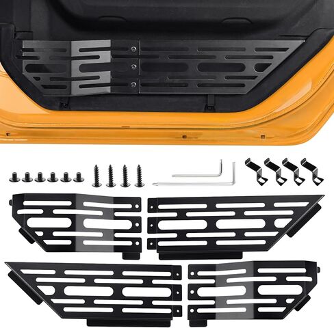 PBYMT Front Door Pocket Molle Panels Compatible with Jeep Wrangler JL JLU 4XE 2018-2025, Gladiator JT 2020-2025 Metal Door Pocket Storage Box(Not for Power Seats), 2PCS in Saudi Arabia
