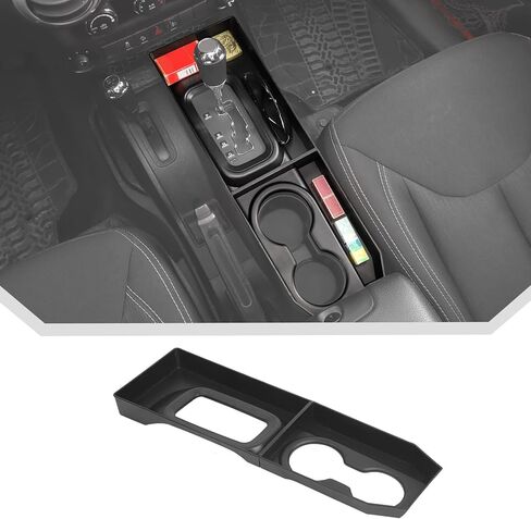 JeCar Center Console Storage Tray Organizer Fit for Jeep Wrangler JK JKU 2011-2017 (2pcs) in Saudi Arabia