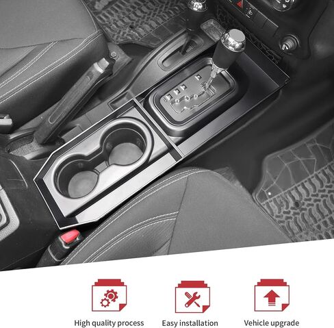 JeCar Center Console Storage Tray Organizer Fit for Jeep Wrangler JK JKU 2011-2017 (2pcs) in Saudi Arabia