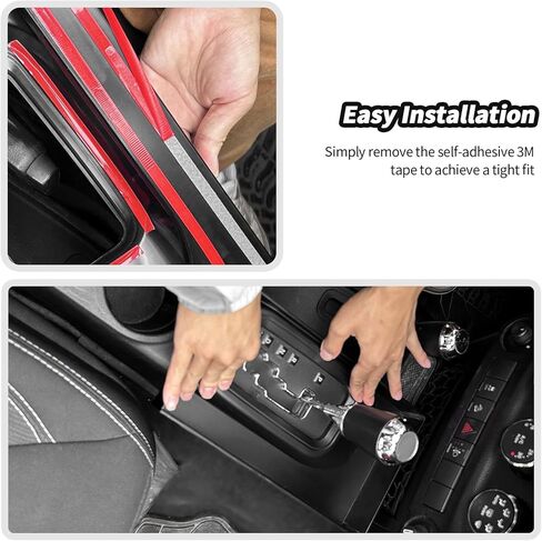 JeCar Center Console Storage Tray Organizer Fit for Jeep Wrangler JK JKU 2011-2017 (2pcs) in Saudi Arabia