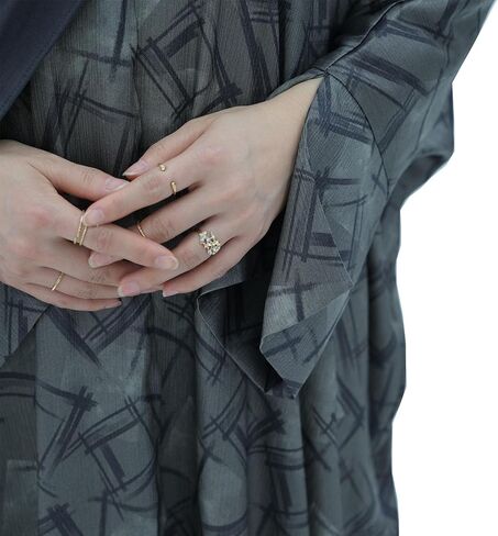 Muslim Prayer Cardigan Fashion Geometry Abaya Islamic Light Dress Comfortable Long Robe for Women in Saudi Arabia