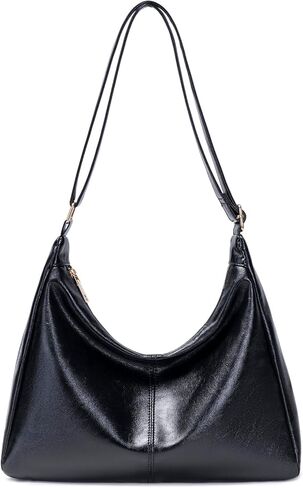 محافظ جلدية نباتية قابلة للطي للنساء، حقيبة كتف ذات سعة كبيرة، حقائب هوبو أنيقة وحقيبة حمل in Kuwait