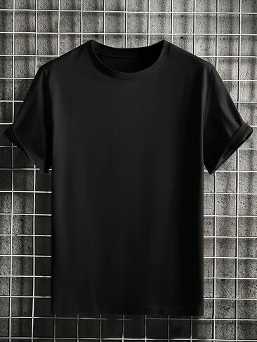 Classic Crew Neck Short Sleeve T-Shirt for Men and Women, Casual T-Shirt for Everyday Wear in Saudi Arabia