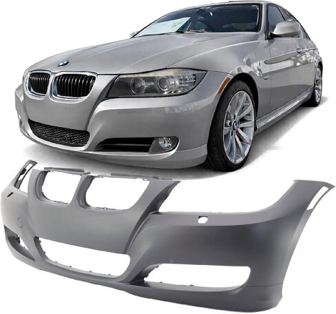 FitParts Compatible With Front Plastic Bumper Cover Fascia BMW 3-Series 2009 2010 2011 2012 Sedan/Wagon. New, Primed & Ready for Paint. BM1000211 51117226711 in Saudi Arabia