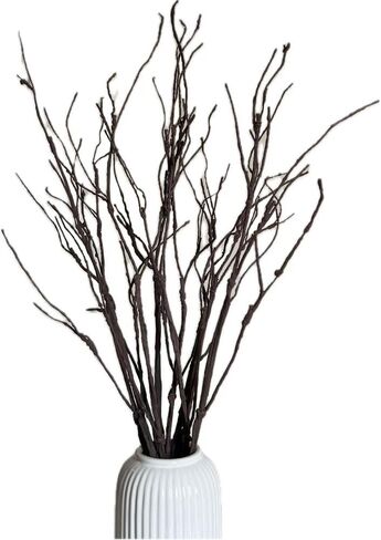 5PCS Artificial Lifelike Curly Willow Branches Decorative Dried Twigs 26 Inches Fake Bendable Sticks Plastic Stems for Greenery Plants Vases Home Office Party Decoration in Kuwait