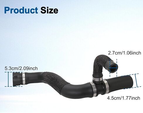 Radiator Coolant Hose Fit for Jeep Renegade 1.3L 2.4L 2015 2016 2017 2018 2019 2020 2021, Replace# 68246567AA Engine Upper Radiator Coolant Hose in Kuwait