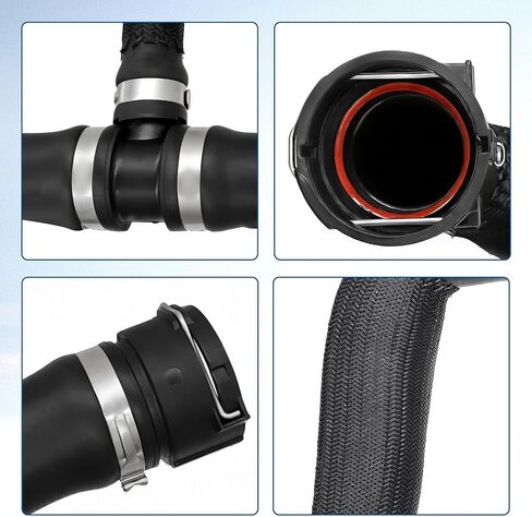 Radiator Coolant Hose Fit for Jeep Renegade 1.3L 2.4L 2015 2016 2017 2018 2019 2020 2021, Replace# 68246567AA Engine Upper Radiator Coolant Hose in Kuwait