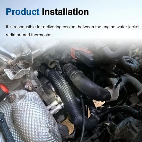 Radiator Coolant Hose Fit for Jeep Renegade 1.3L 2.4L 2015 2016 2017 2018 2019 2020 2021, Replace# 68246567AA Engine Upper Radiator Coolant Hose in Kuwait