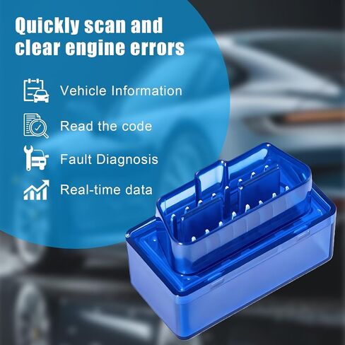 obd2 الماسح الضوئي بلوتوث، العالمي elm327 obdii أداة المسح التشخيصي قارئ رمز السيارة، أداة تشخيص الماسح الضوئي obd2، قارئ رمز خطأ محرك السيارة التلقائي لنظام التشغيل android windows in Kuwait