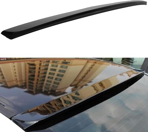 حاجب سقف النافذة الخلفية متوافق مع 2003-2007 لـ H-onda لـ Accord ABS جناح سبويلر للنافذة الخلفية أسود لامع in Kuwait