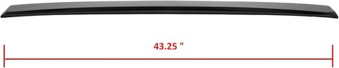 حاجب سقف النافذة الخلفية متوافق مع 2003-2007 لـ H-onda لـ Accord ABS جناح سبويلر للنافذة الخلفية أسود لامع in Kuwait