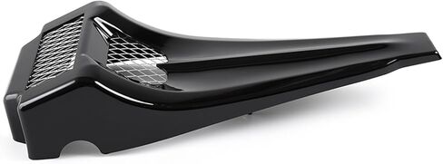 دراجة نارية لامعة باللون الأسود من بلاستيك ABS ممتدة للذقن سبويلر مناسبة لـ 1996-2013 Harley Touring Road Glide Street Glide in Kuwait