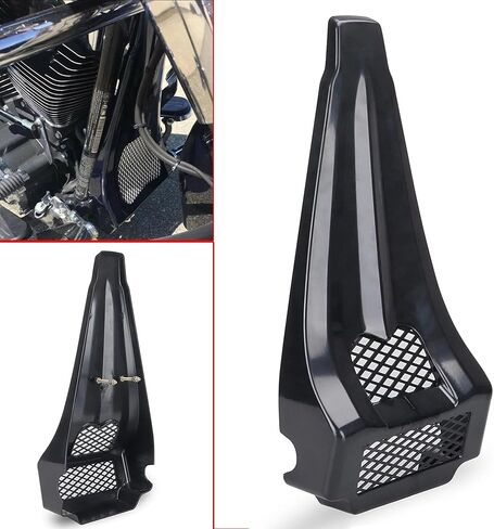 دراجة نارية لامعة باللون الأسود من بلاستيك ABS ممتدة للذقن سبويلر مناسبة لـ 1996-2013 Harley Touring Road Glide Street Glide in Kuwait