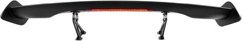 IKON MOTORSPORTS, Universal 57 Inch GT Trunk Spoiler with Brake Light, Compatible with BMW, ABS JDM Rear Trunk High Stand Spoiler Deck Lip Wing with Adjustable Bracket in Saudi Arabia